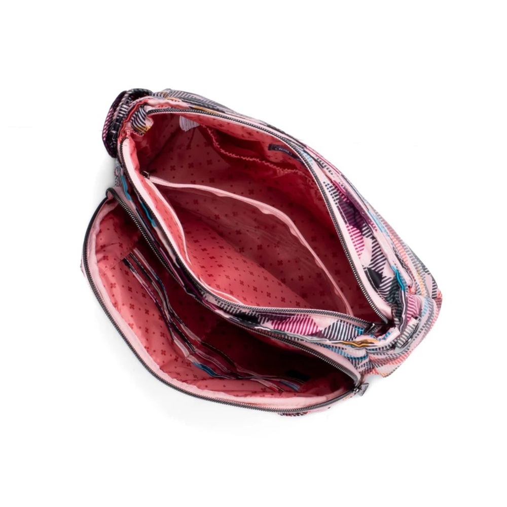 Lug Shimmy SE Crossbody Bag Pink Plaid - Picture 3 of 6